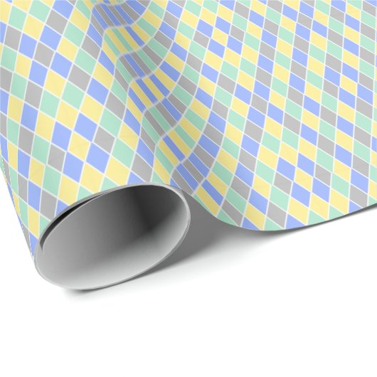 Papier Cadeau Diamants d'été (Coin rond)
