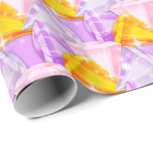 Papier Cadeau Diamants-Diagonaux-brillants (Coin rond)