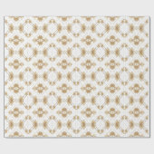 Papier Cadeau Diamants d'or (Plat)