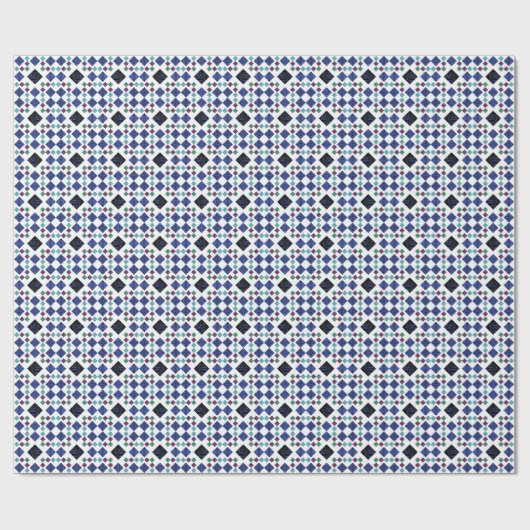 Papier Cadeau Diamants Étoilés (Plat)