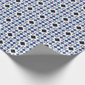 Papier Cadeau Diamants Étoilés (Coin)