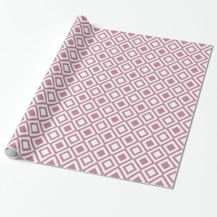 Papier Cadeau Diamants géométriques roses