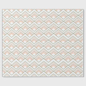 Papier Cadeau Diamants Modernes du Milieu du Siècle (Plat)