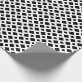 Papier Cadeau Diamants noirs en blanc (Coin)