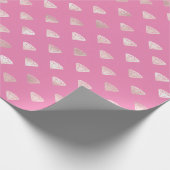 Papier Cadeau Diamants rose Glam Girl (Coin)