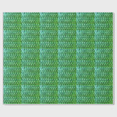 Papier Cadeau Diamants verts, motif de bijoux en pierre de taill (Plat)