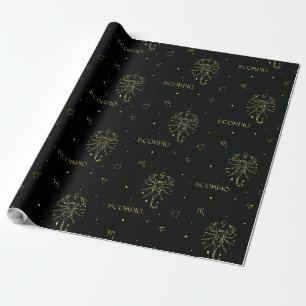 Papier Cadeau Diamètre du signe étoile du zodiaque du scorpio