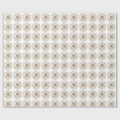 Papier Cadeau Diamond Heart, papier d'enveloppement Mariage pers (Plat)