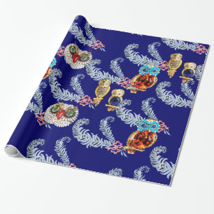 PAPIER CADEAU DIAMONDES DE PEUR ET MURS DE BIJOUX EN BLEU