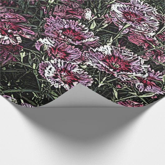 PAPIER CADEAU DIANTHUS (Coin)