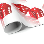 Papier Cadeau Dice Las Vegas (Coin rond)