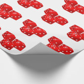 Papier Cadeau Dice rouge (Coin)