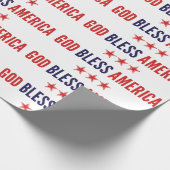 Papier Cadeau Dieu bénisse l'Amérique (Coin)