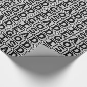 Papier Cadeau Dieu est mort, revendication athée de Nietzsche (Coin)