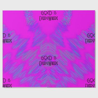 Papier Cadeau Dieu Est Partout - Cadeau de Foi