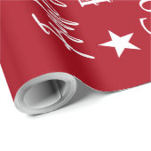 Papier Cadeau Différentes langues de Joyeux Noël (Coin rond)