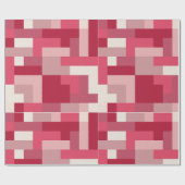 Papier Cadeau Différentes nuances de rouge abstrait (Plat)