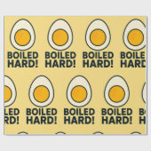 Papier Cadeau DIFFICILE ! Drôle Humour à l'oeuf dur (Plat)