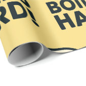 Papier Cadeau DIFFICILE ! Drôle Humour à l'oeuf dur (Coin rond)