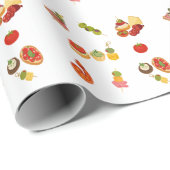 Papier Cadeau Diffusion de tapas espagnoles (Coin rond)