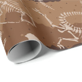 Papier Cadeau Dig Dino Dig (Coin rond)