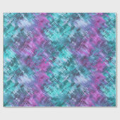 Papier Cadeau digihatch - turquoise et violet : (Plat)