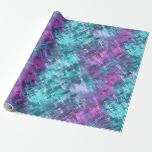 Papier Cadeau digihatch - turquoise et violet :
