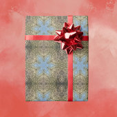 Papier Cadeau Digital Mandala jaune et bleu