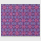 Papier Cadeau Digital Mandala rose violet et bleu (Plat)