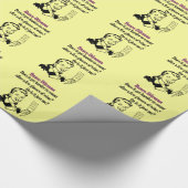 Papier Cadeau Dilemme drôle de Bunco avec la rétro femme (Coin)