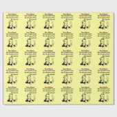 Papier Cadeau Dilemme drôle de Bunco avec la rétro femme (Plat)