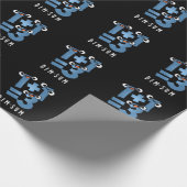 Papier Cadeau Dim Sum Funny Mathématiques Nourriture Pun Dark BG (Coin)