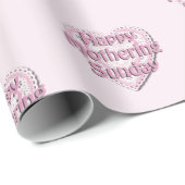 Papier Cadeau Dimanche de la Mère (Coin rond)