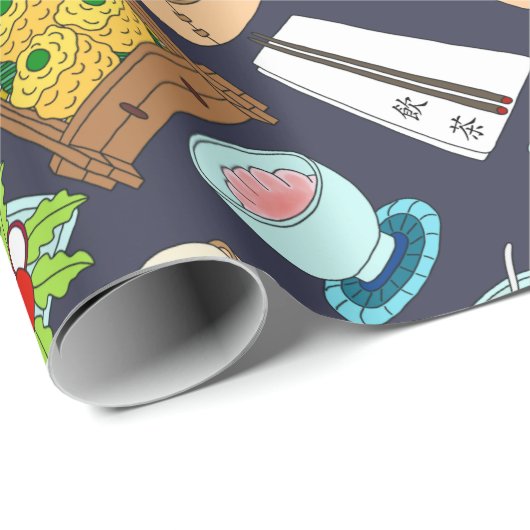 Papier Cadeau Dimanche Dim Sum (Coin rond)