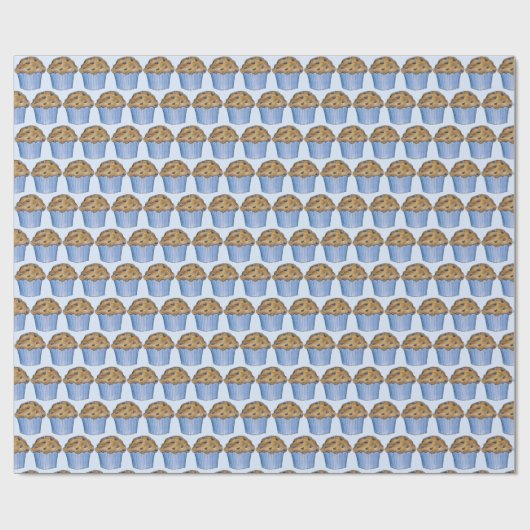 Papier Cadeau Dimanche Petit-déjeuner Brunch Party Blueberry Muf (Plat)