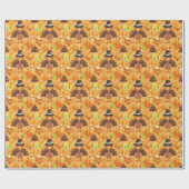 Papier Cadeau dinde bon thanksgiving (Plat)