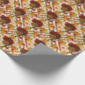 Papier Cadeau dinde d'action de grâces (Coin)