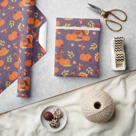 Papier Cadeau Dinde de Thanksgiving (Artisanat)