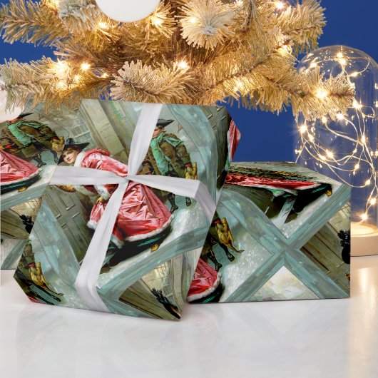 Papier Cadeau Dîner de Noël 3 Papier d'enveloppement victorien (Vacances)