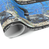 Papier Cadeau Dingue de terrain communal du Minnesota (Coin rond)