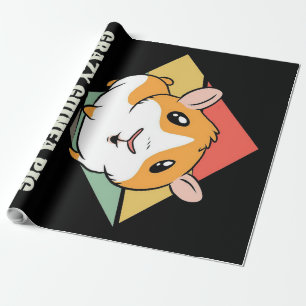 Papier Cadeau Dingue Guinée Cochon Lady Amateurs Cadeaux