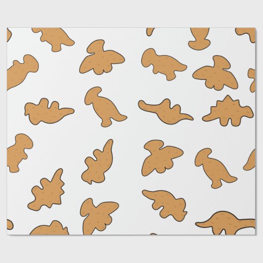 Papier Cadeau Dino Nuggets Pattern (Plat)
