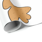 Papier Cadeau Dino Nuggets Pattern (Coin rond)