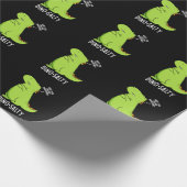 Papier Cadeau Dino-salé Dinosaure Dinosaure Pun Dark BG (Coin)