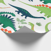 Papier Cadeau dino t-rex motif (Coin)