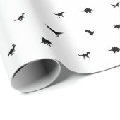 Papier Cadeau Dino-Thème pour la fête d'anniversaire des enfants (Coin rond)