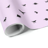 Papier Cadeau Dino-Thème pour la fête d'anniversaire des enfants (Coin rond)