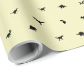 Papier Cadeau Dino-Thème pour la fête d'anniversaire des enfants (Coin rond)