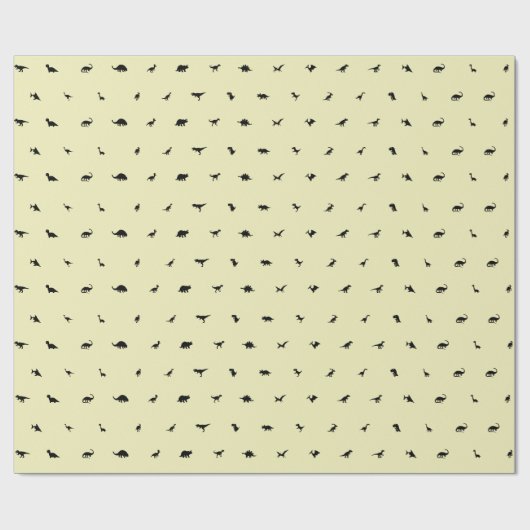 Papier Cadeau Dino-Thème pour la fête d'anniversaire des enfants (Plat)