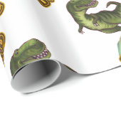 Papier Cadeau Dinomite Papa (Coin rond)